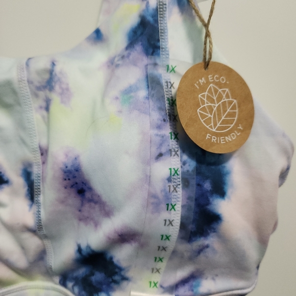 Tie dye athletic sports bra sx 1X - Picture 3 of 6